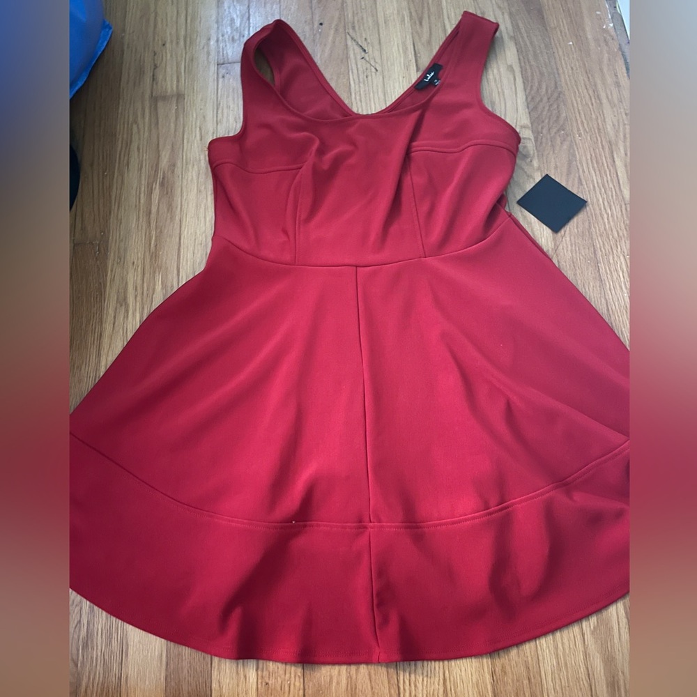 Lulus size 1X red mini dress
